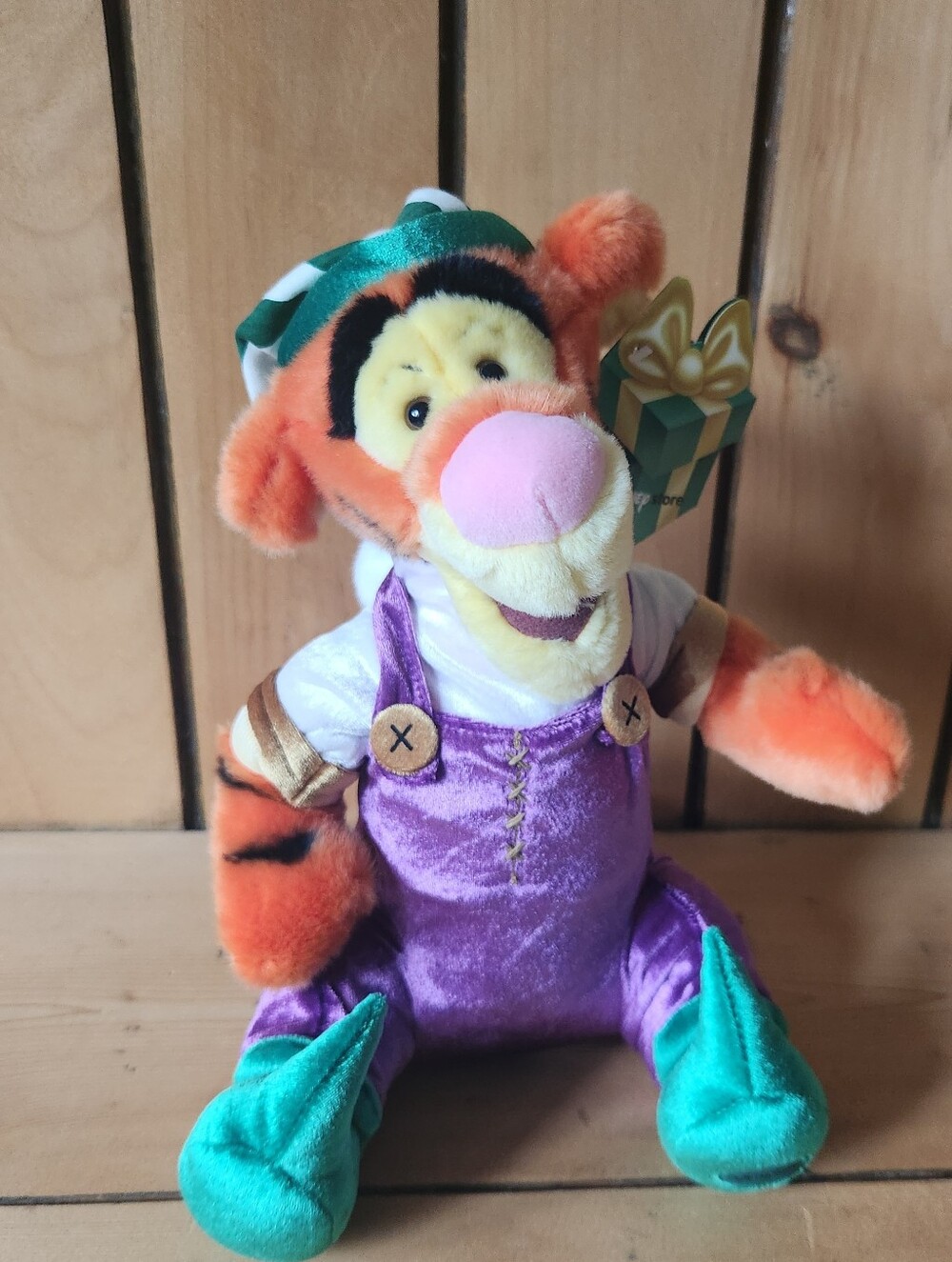 Plush 13 InchTiger Exclusive Disney Store Elf Stuffed Toy Jingle Bell Hat